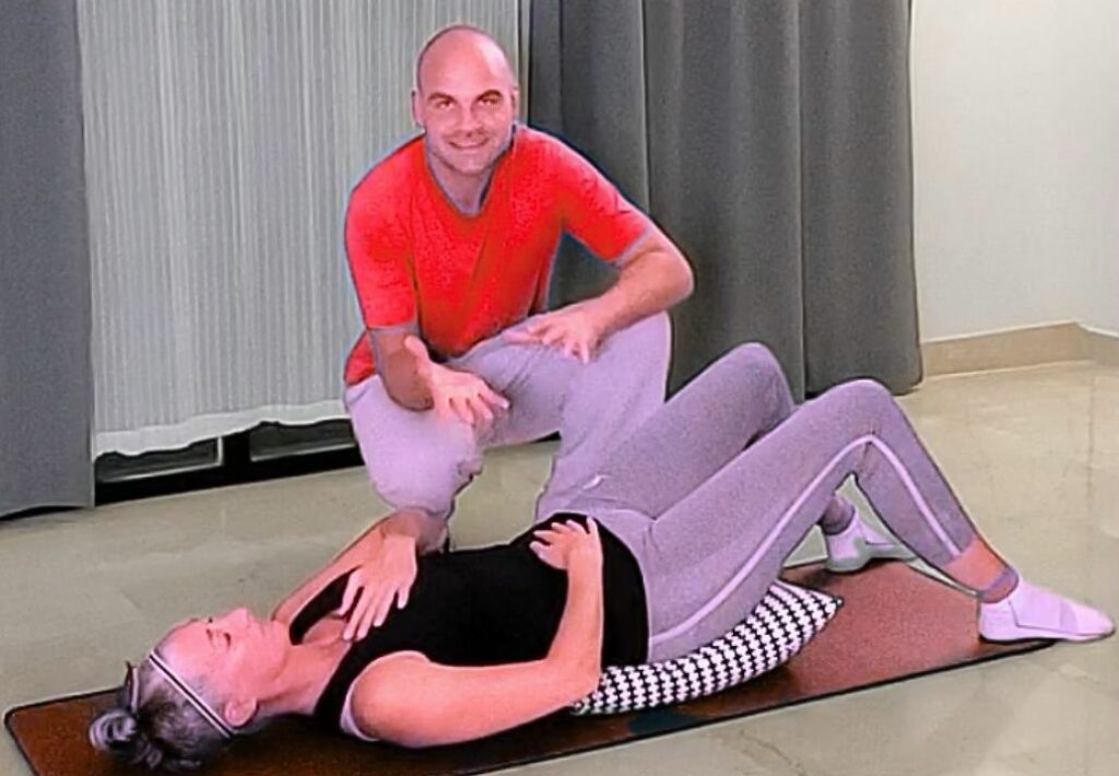 two therapists Britt & Hannes in Trainingsplanung