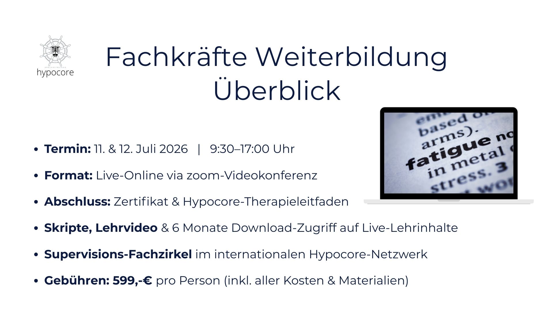 FatigueÜberblick Weiterbildung