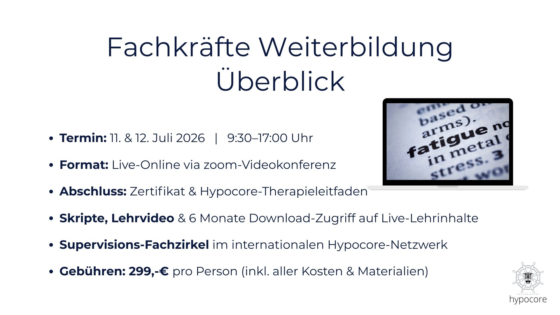 WeiterbildungFatigue Überblick