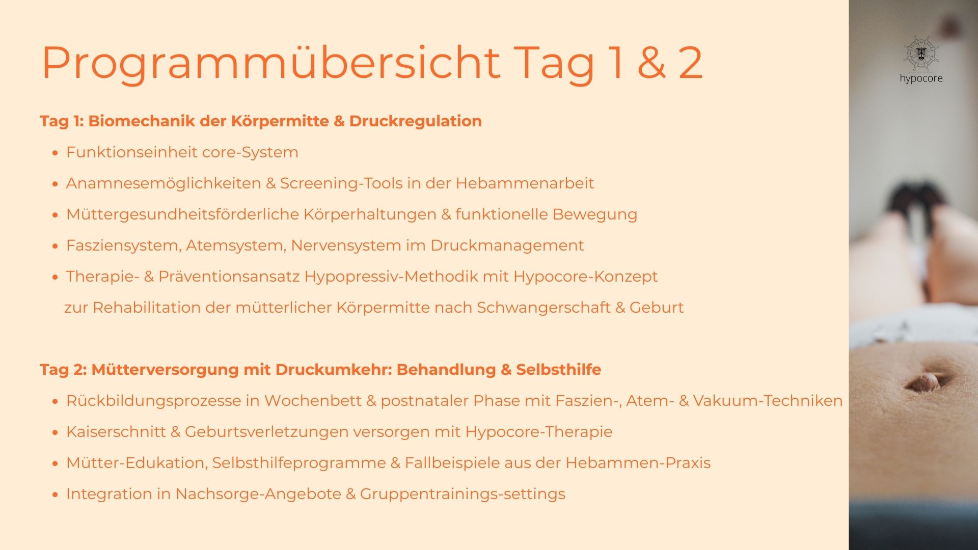 2Tage HebammenWeiterbildung Programm