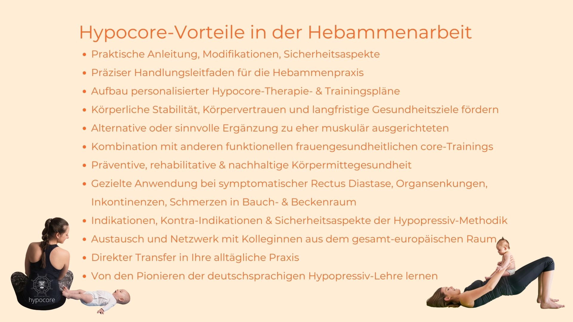 Hypocore Vorteile Hebammenarbeit