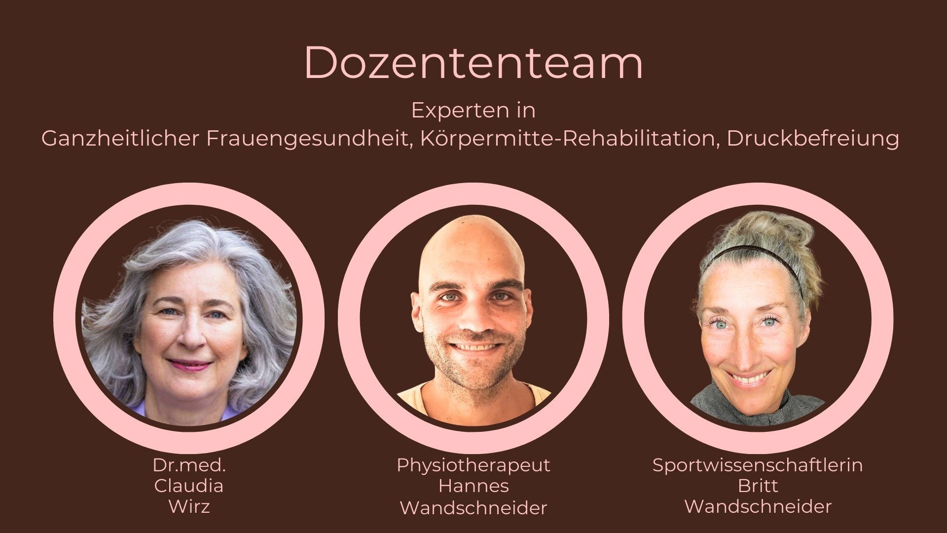 Menopause Weiterbildung Dozenten