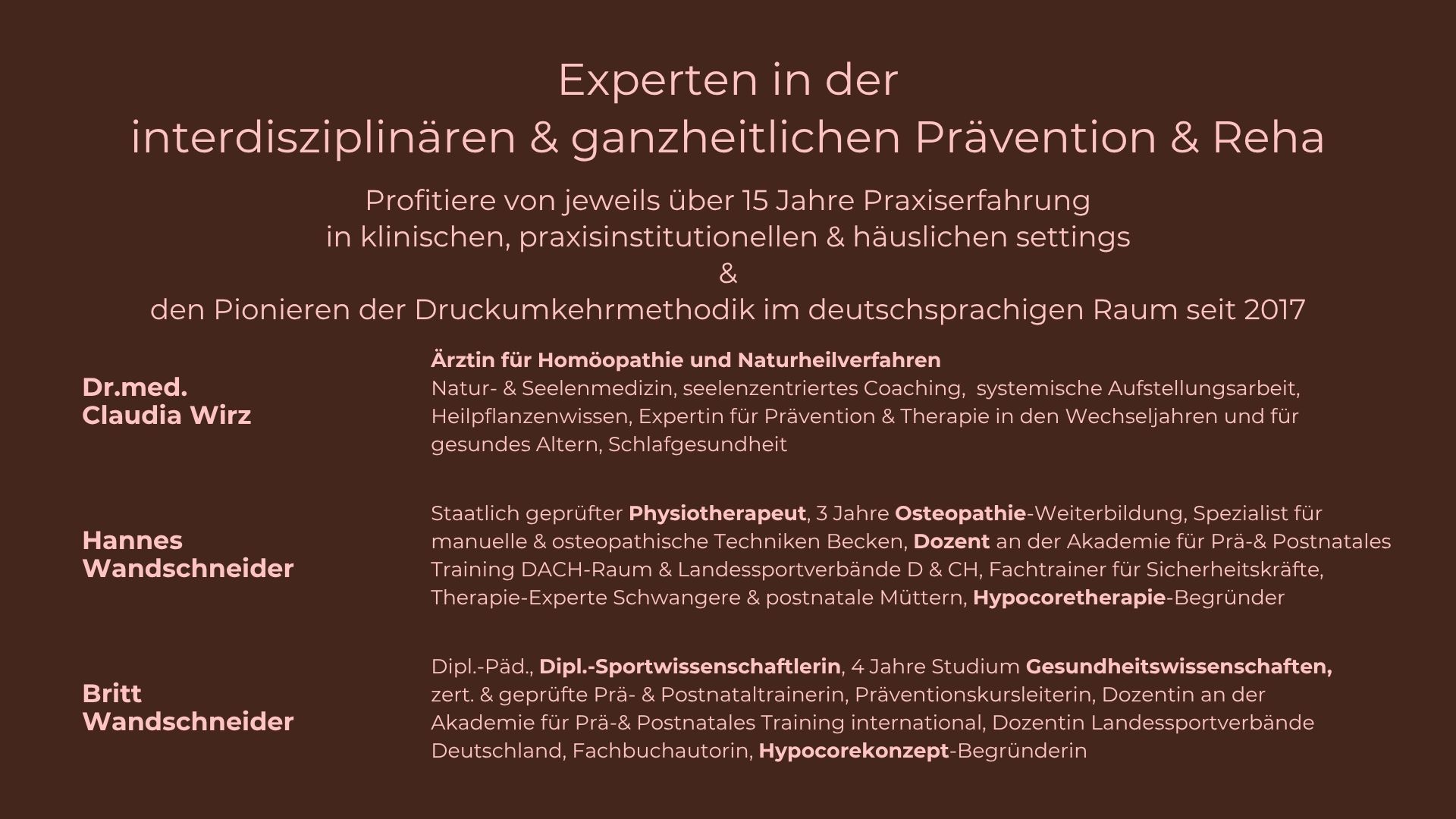 Dozententeam Menopause
