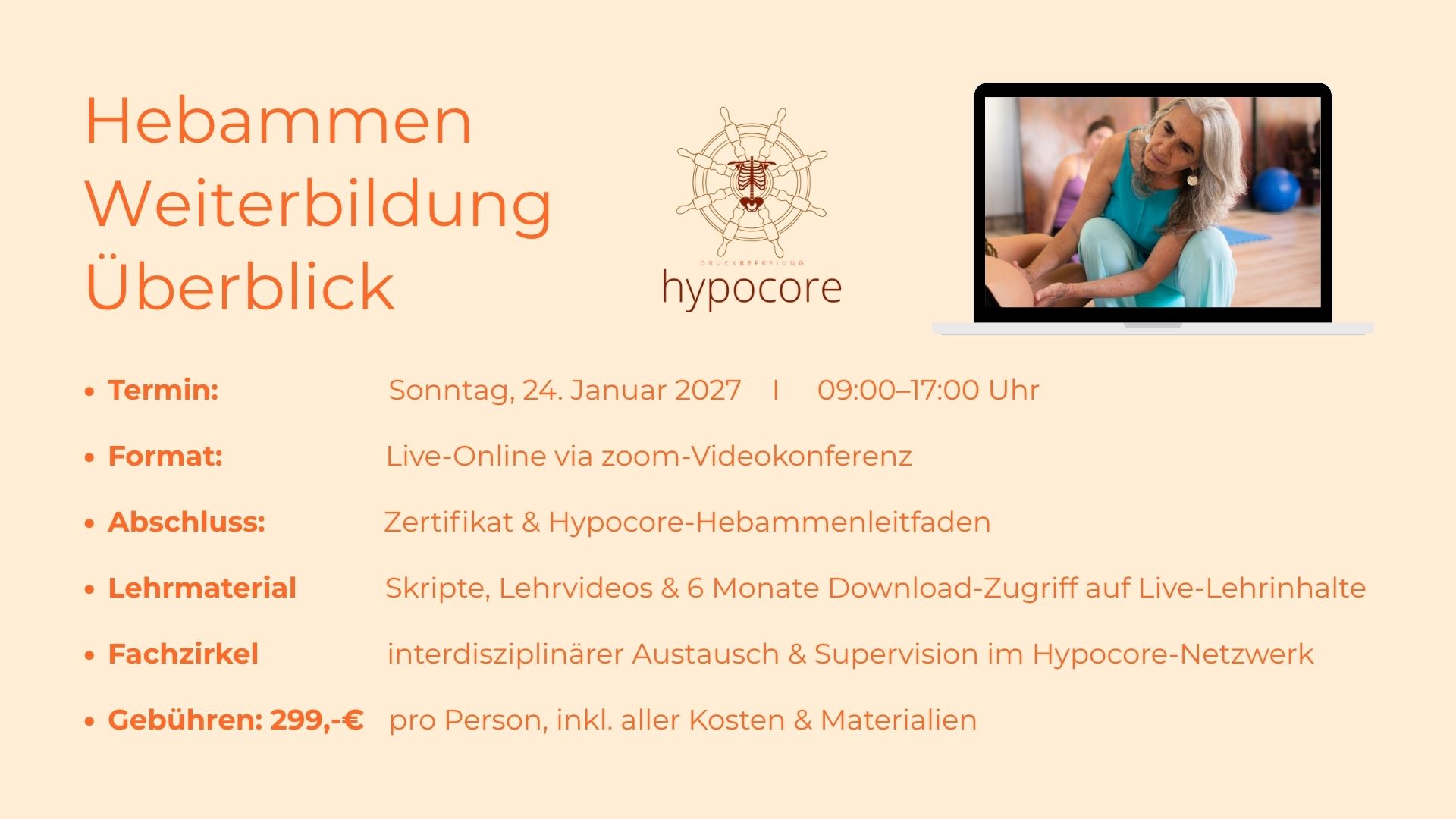 Hypocore Hebammenweiterbildung Überblick